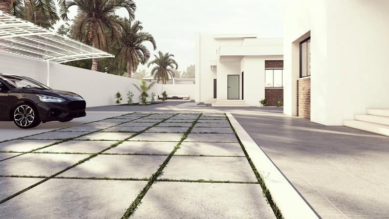مشروع سكني، الممرات والمواقف
